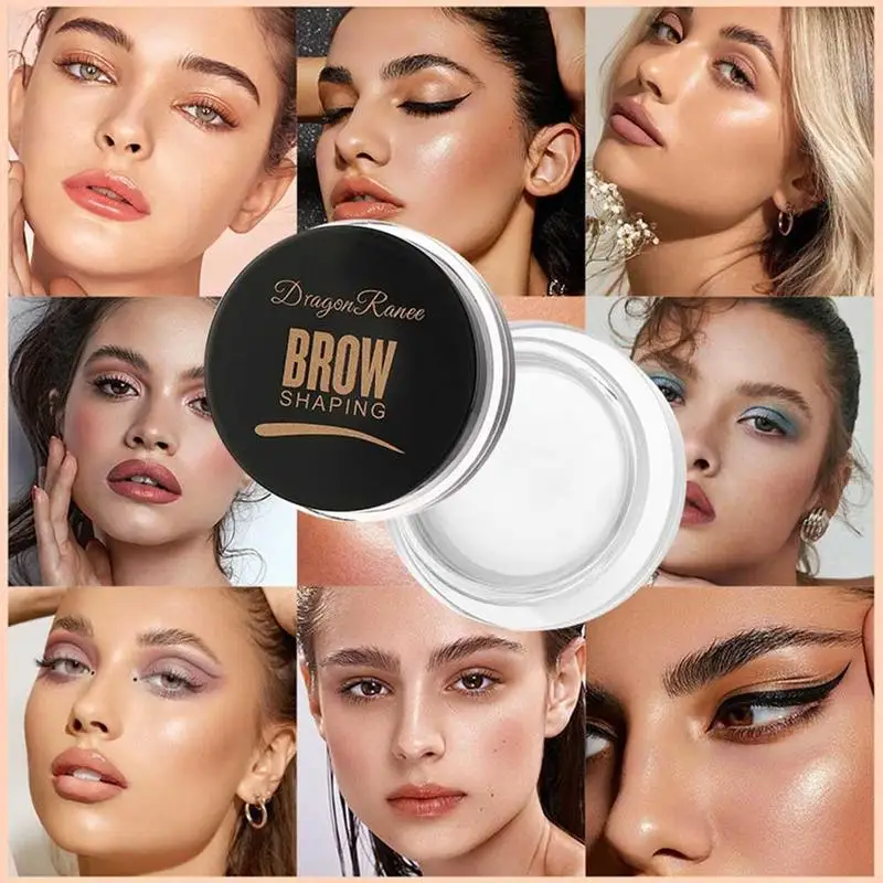 กันน้ํา 3D Eyebrow Sculpting & ครีมจัดแต่งทรงผม,แห้งเร็ว,ยาวนานการตั้งค่าเจล WAX สําหรับ Bold,Wild Brows 6 สี