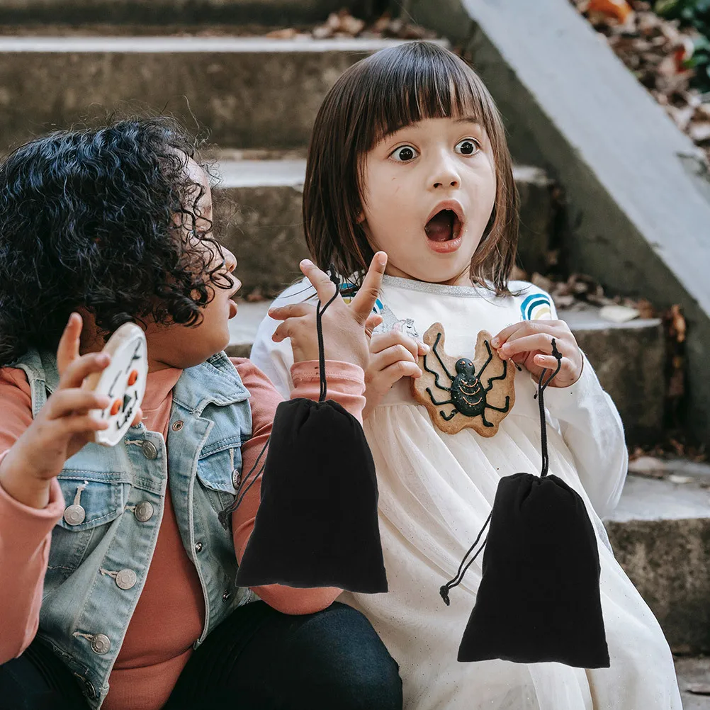 

20Pcs Halloween Pirate Coins Pouch Portable Drawstring Bag Candy Gift Bag Party Prop Small Halloween Drawstring Bags