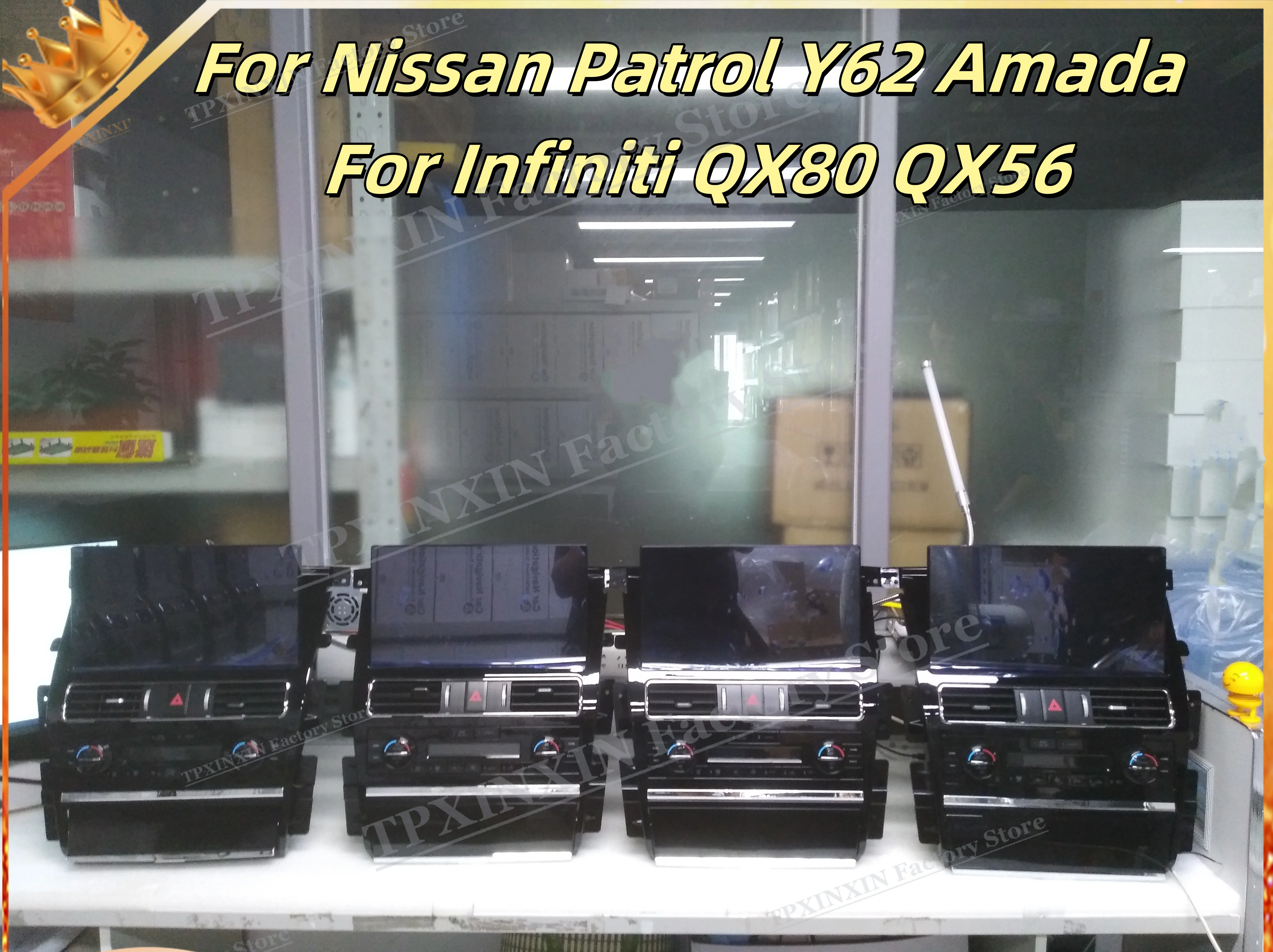 13.3 Inch Android Auto Multimedia For Nissan Patrol Y62 Amada For Infiniti QX80 QX56 GPS Navigation Car Radio Stereo Head Unit