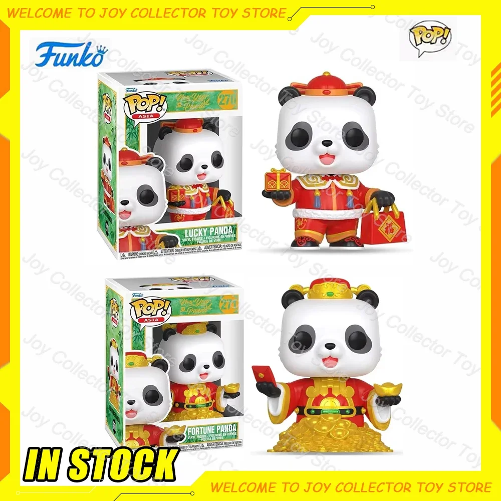 Original Funko Pop Lucky Panda Asia Series ไวนิลอะนิเมะปีใหม่สินค้าของขวัญคอลเลกชันตกแต่งห้องของเล่น