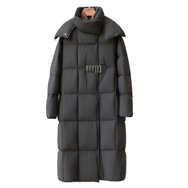 2025 Winter New Women's Down Jacket Loose Commuter High Neck Warm Goose Jacket