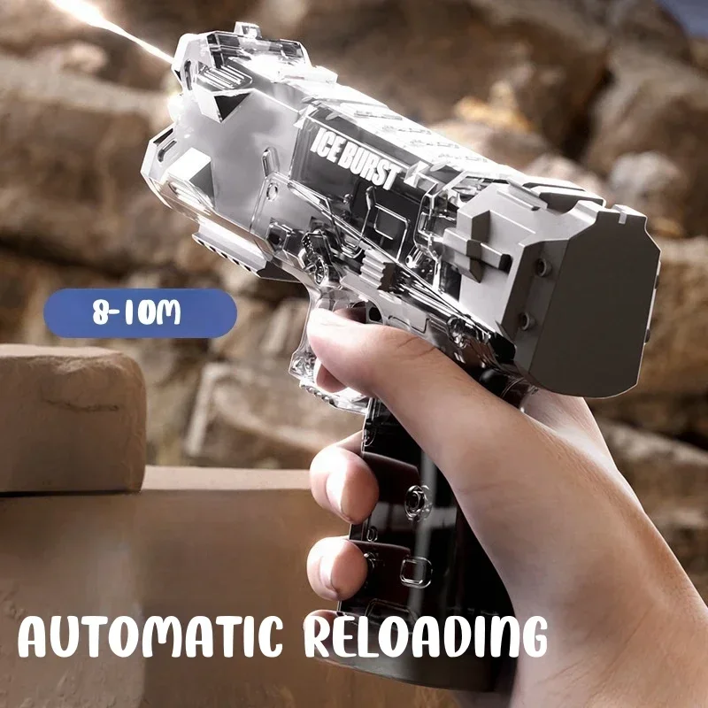 أطفال الميكانيكية إطلاق مستمر ألعاب مسدس المياه ارتفاع ضغط مسدس صغير بنادق المياه للطفل متعة الصيف في الهواء الطلق لعبة حمام سباحة على الشاطئ