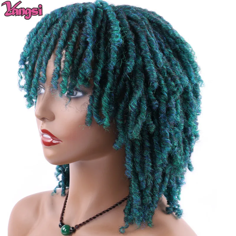 Ombre Silver Wigs Natural Hair Curly Wigs Purple Red Green Vampire Dreadlocs Ladies Women's Power Wig Cosplay Party Daily Wear