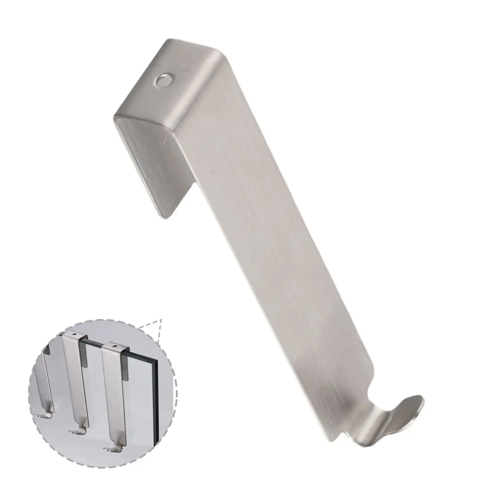 Rustproof Towel Hooks For Glass Shower Door Stainless Steel Hooks Over Glass Wall Easy Installation (110 130 Characters)