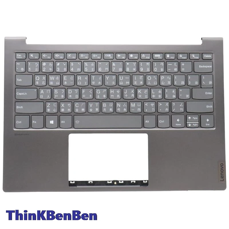 TW Traditional Iron Gray Keyboard Upper Case Palmrest Shell Cover For Lenovo Ideapad Yoga Slim 7 13 13ITL05 13ACN05 5CB1B01271