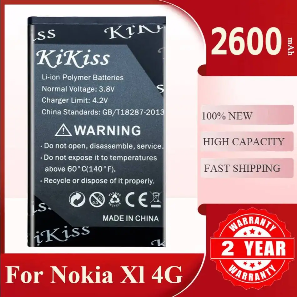Аккумулятор для Nokia X20 N910 X1045 RM-980 X2 X2DS X71 XL 4G RM-1061 X7 X700 C7 C700 X20 X10 CN110 LPN387450 BV-5S BN-01 BN-02