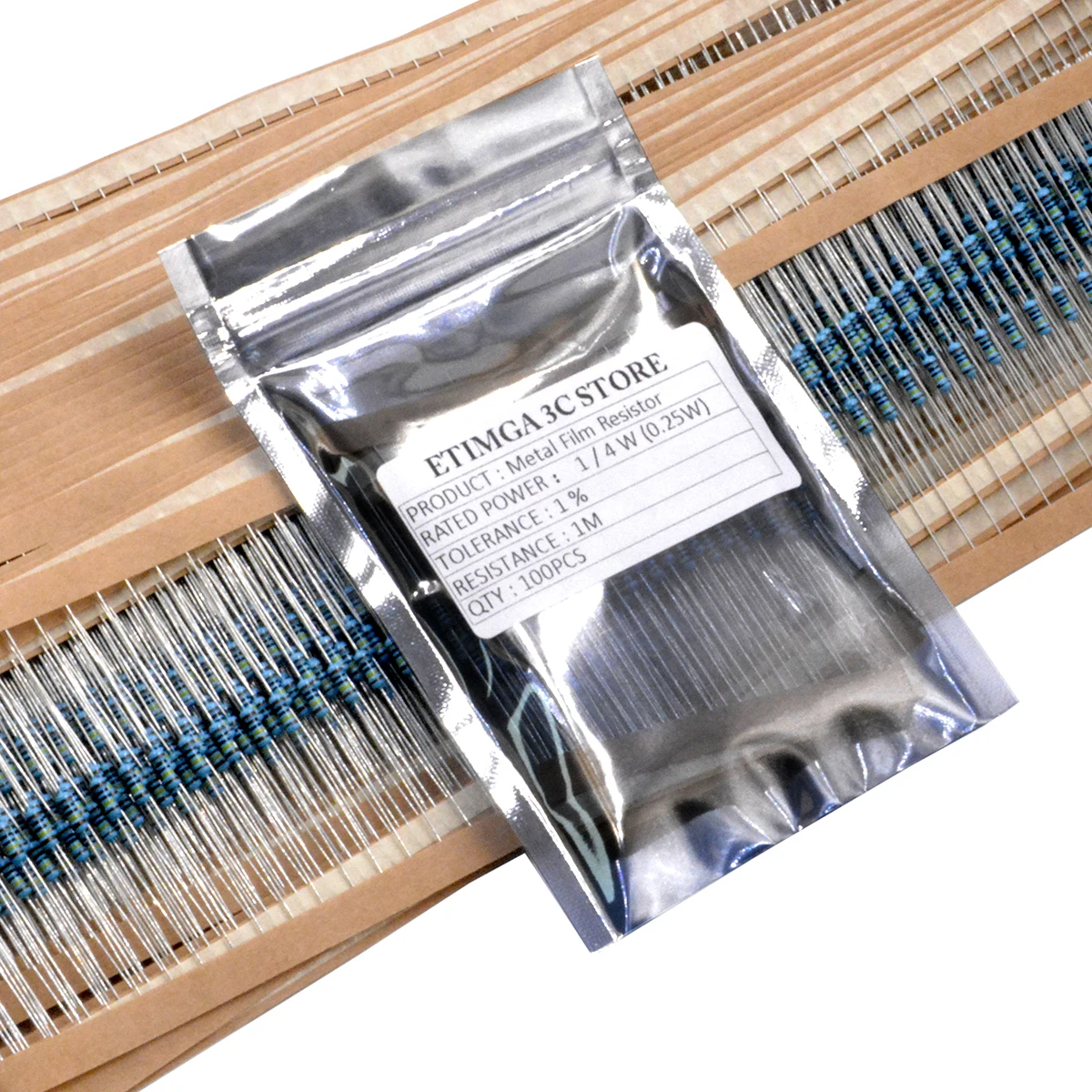 100Pcs 1/4W 1% 0R-2… - image