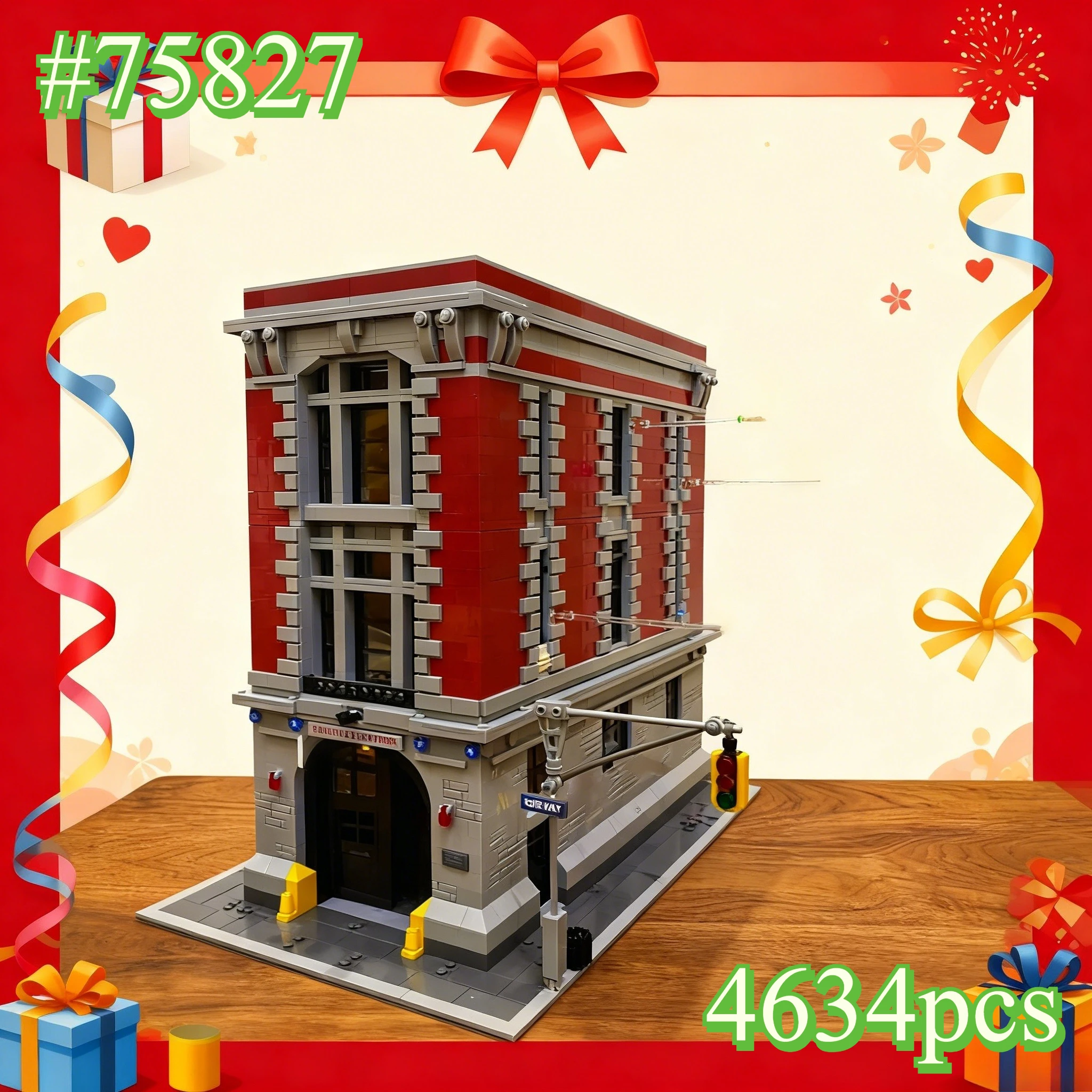 مجموعات مكعبات بناء للحماية من الحرائق 75827 متوافقة مع جزيئات ليغو مناسبة لهدايا عيد الميلاد 4634 قطعة