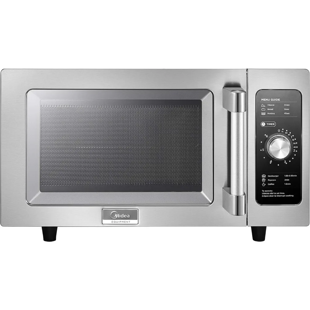 

Equipment 1025F0A Countertop Commercial Microwave Oven with Dial, 1000W, Stainless Steel.9 CuFt