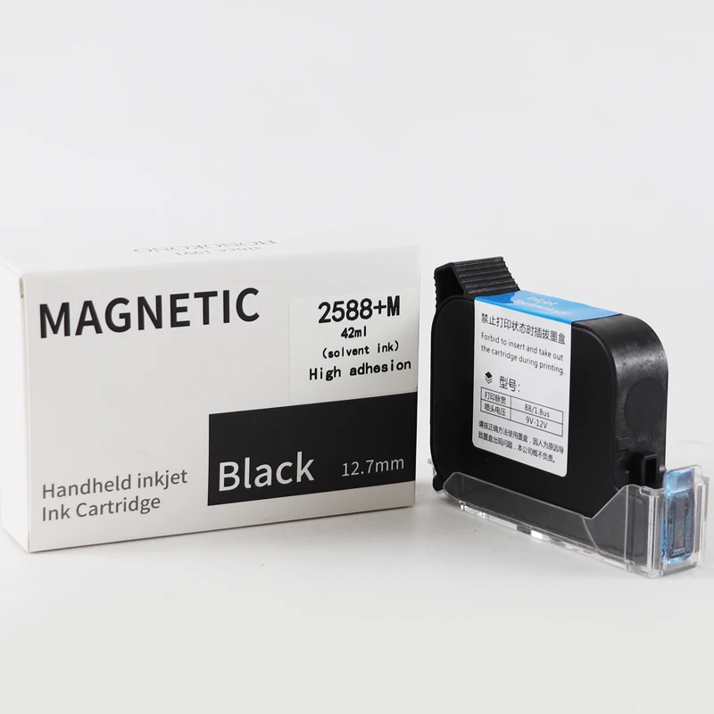 SP70 JS12M 600DPI 12.7mm Fast Dry Handheld Inkjet Printer Ink Cartridge 2588 JS12 Eco Solvent Cartridge For No Encrypted Printer