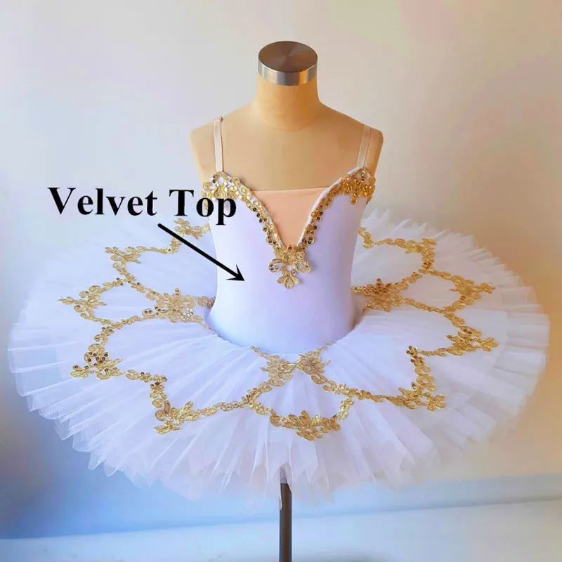 White Swan Lake Ballet Tutu Skirt Professional Ballet Dance Costume Performance Clothing