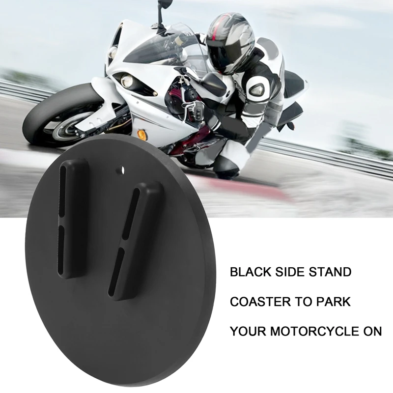 Motorcycle Kickstand Pad kick Stand Coaster Puck for  Davidson Touring Sportster