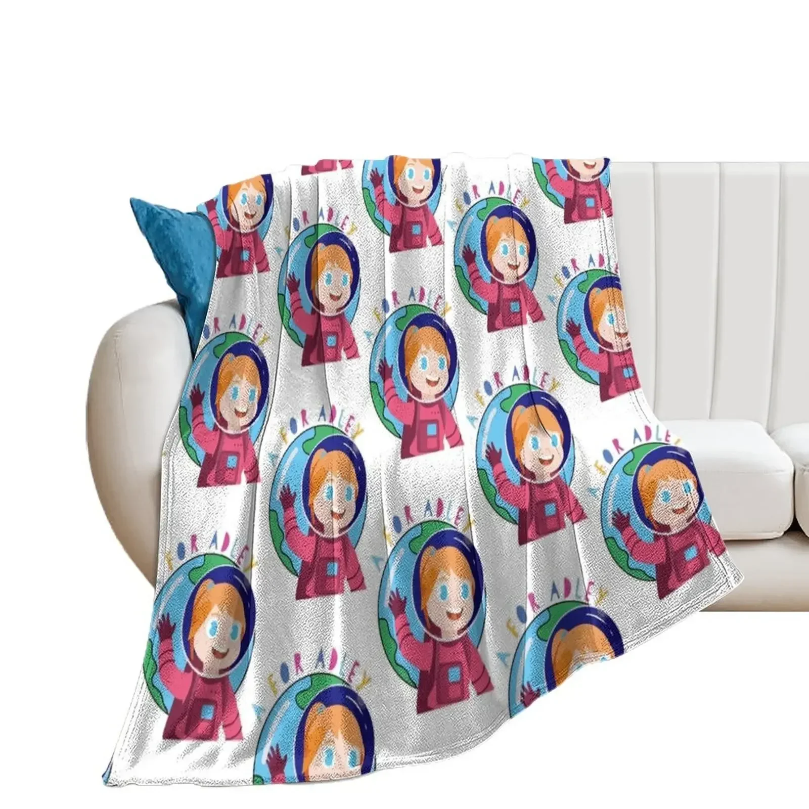 

funny girl adley Kids T-Shirt Throw Blanket Soft Beds Sofas Blankets