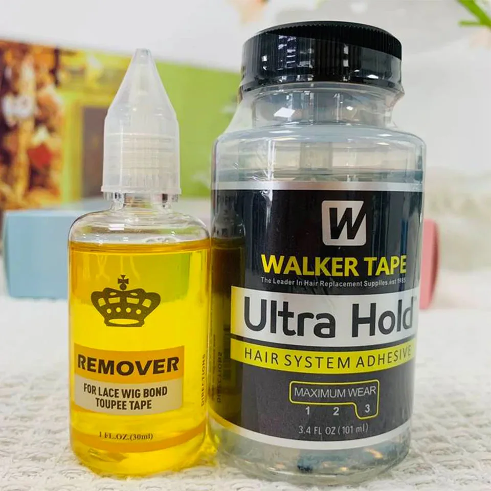 Лидер продаж, лента Walker, ультра-фиксация, кружевной клей, клей для передних париков, прозрачный кружевной клей для замены волос