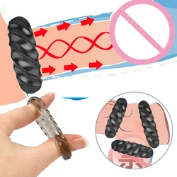 3 Pcs/Set Cock Penis Ring Bead Penis Ring Male Delay Ejaculation Lasting Silicone Erection Ring Sex Toys For Men Adults Game 18+