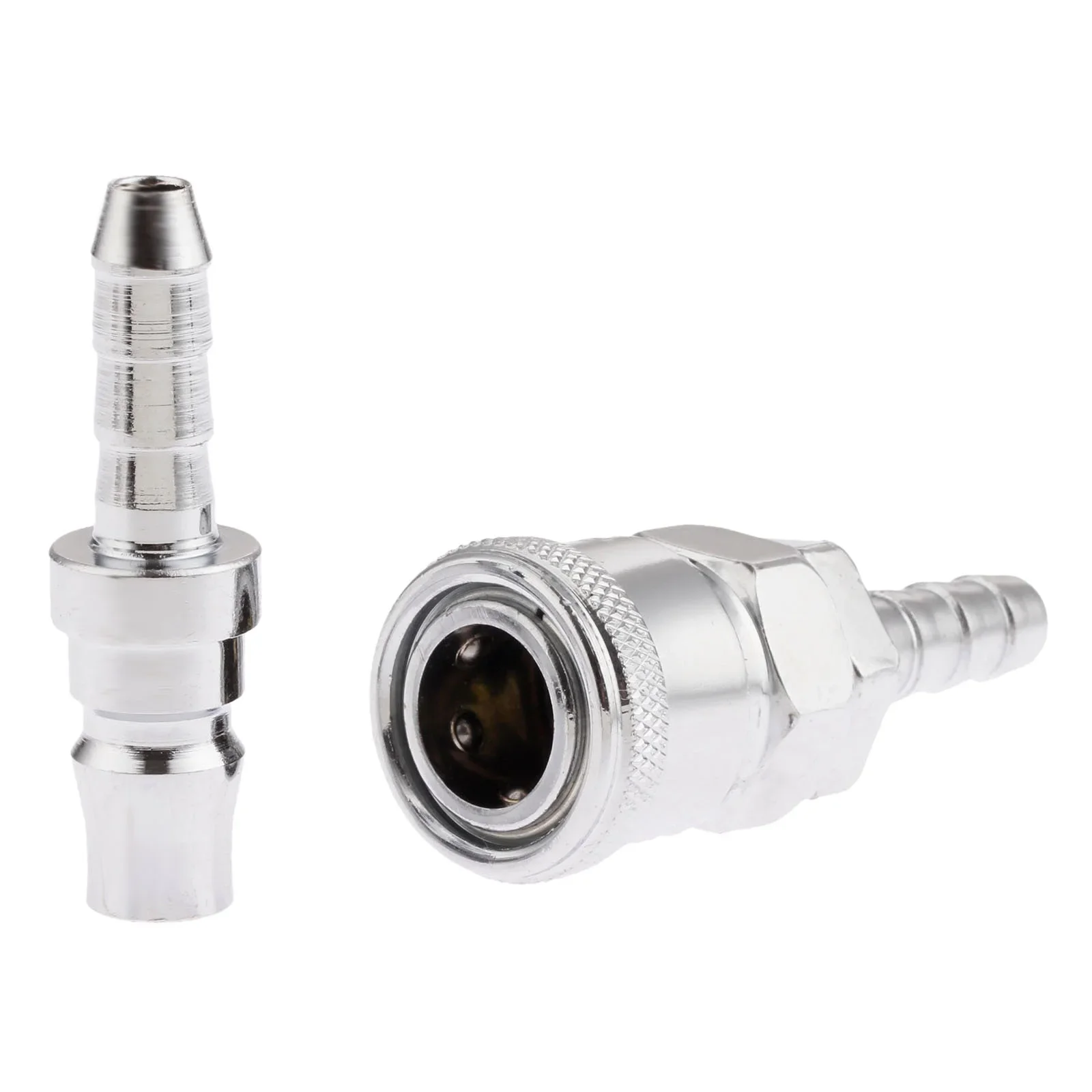 2Pcs Iron Pneumatic Fitting Air Line Hose Compressor Connector Quick Release Coupler Air Line Fittings for 8mm Hose SH20 PH20