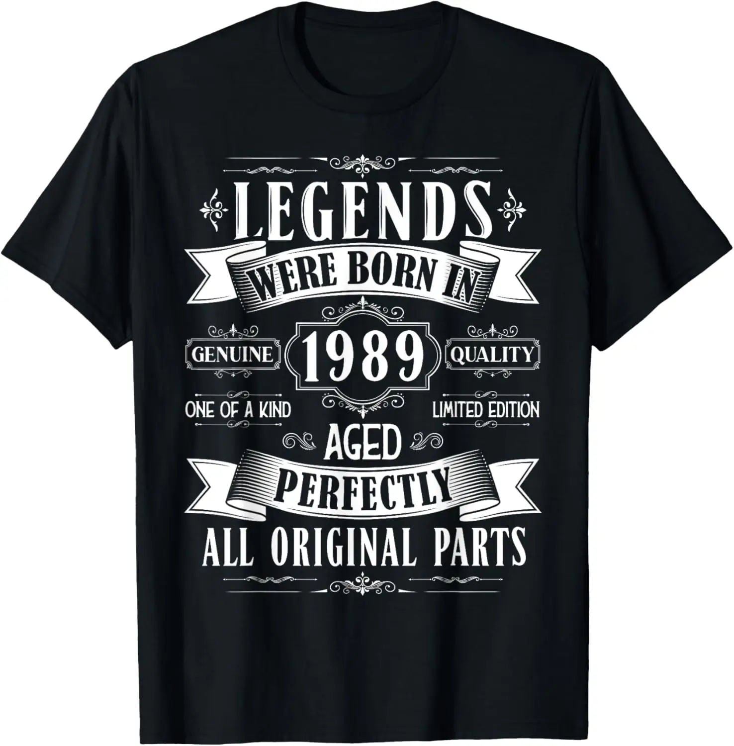 Legends Born In 1989 35th Birthday 35 Years Old Bday Men T-Shirt