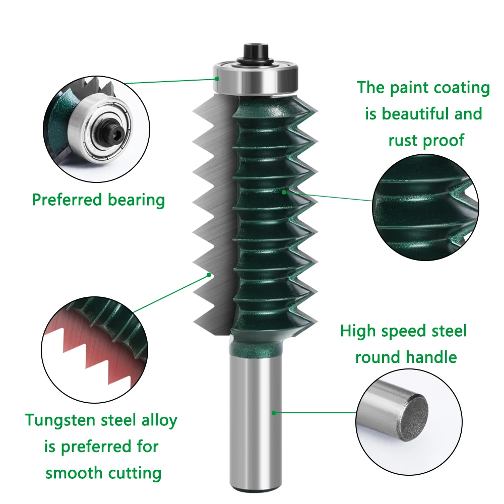 Imagem -06 - Lavie-finger Joint Glue Milling Cutter Levantado Painel v Joint Router Bits para Wood Tenon Carpintaria Cone Tenoning Bit 12 mm 1pc