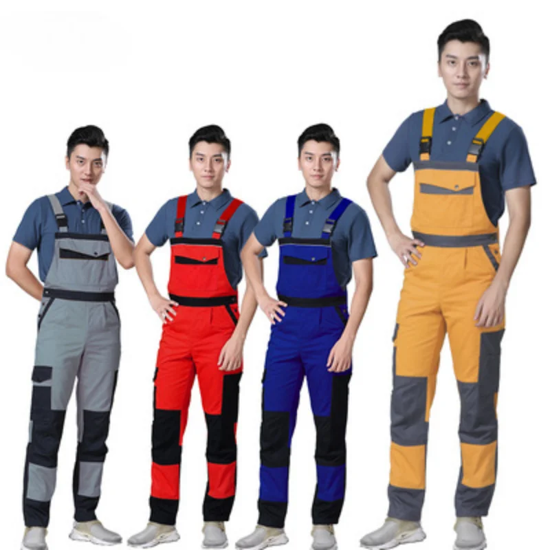 Men's Automotive Workwear Suspenders Durable  Breathable Overalls  Mechanics Installers Safety Protective Clothing  Sexy Costume