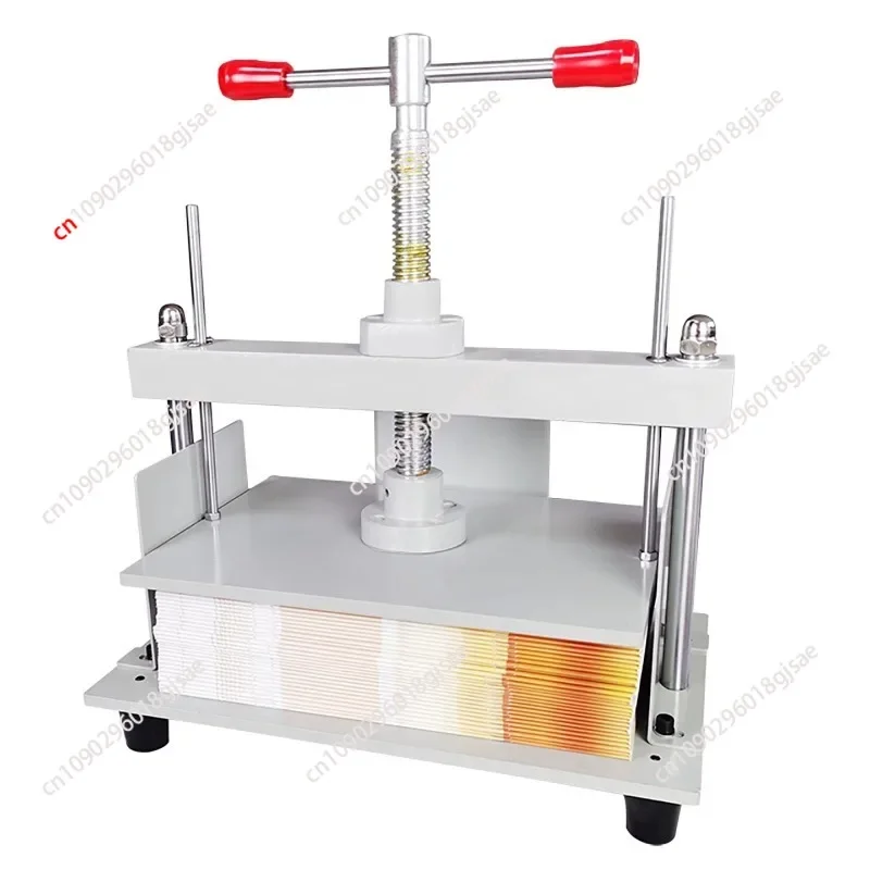 NF Manual Paper Press Machine A4 Book Press, Bookbinding Notes Office Invoice Steel Flattening Machine, Heavy Duty Bookbinder