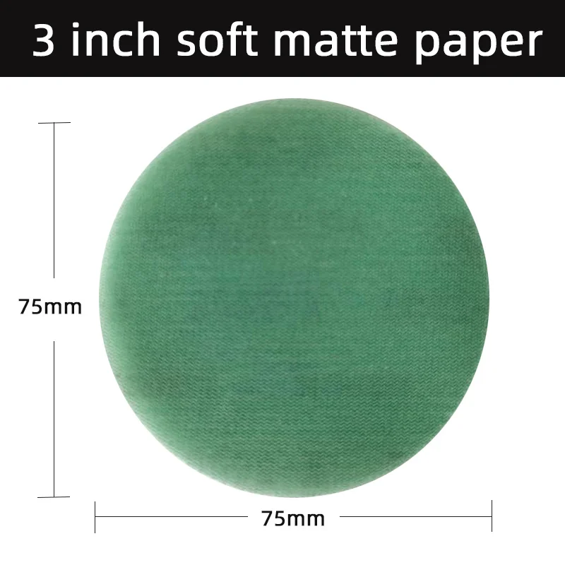 Japanese KOVAX Soft Matte Paper Car Paint Surface Polishing 3 Inch Round Flocking Grinding Disc Diameter 75mm