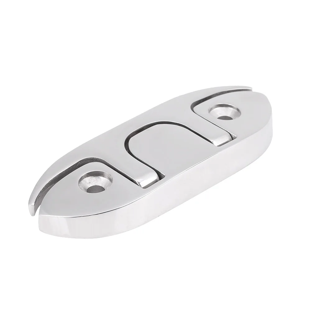 12 x 4 cm scheepsboot opklapbaar 4-1/2" opvouwbare schoenplaat 316 roestvrijstalen bootdokschoenplaat