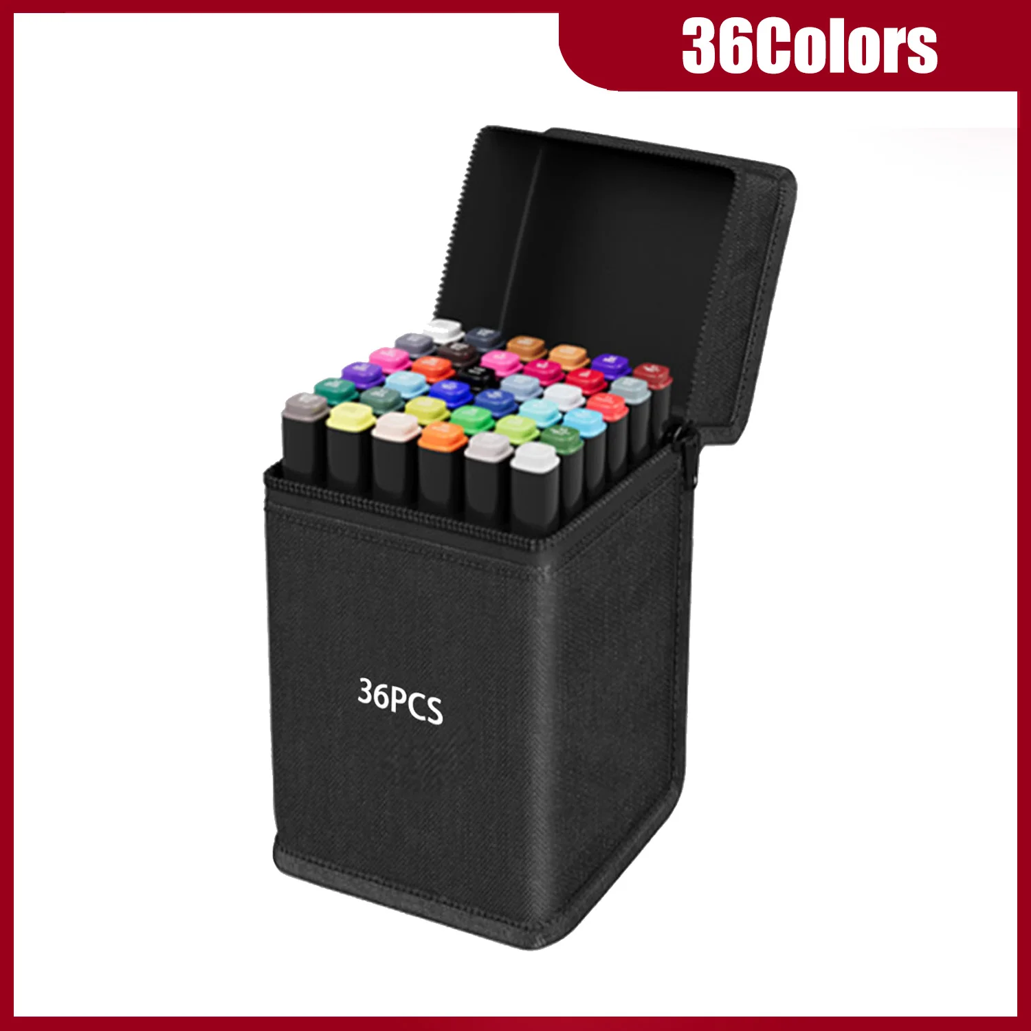 24-262 kleuren alcoholtekening markers Dual Tip permanente kunstschets markers voor illustratie schoolbenodigdheden kerstcadeaus