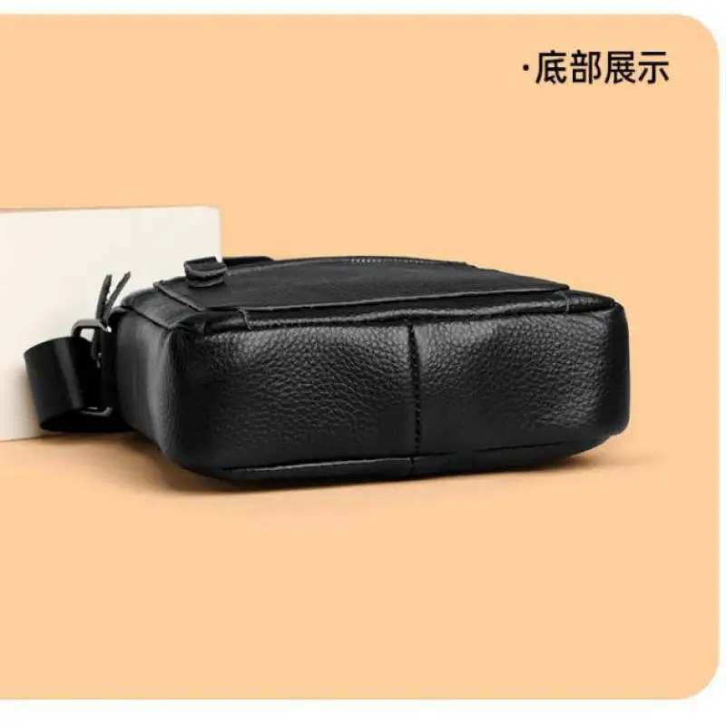 First-layer Cowhide Men's Messenger Bag Single Shoulder Bag Genuine Leather Cross-body Bag Men's Casual Fashion Men's Bag