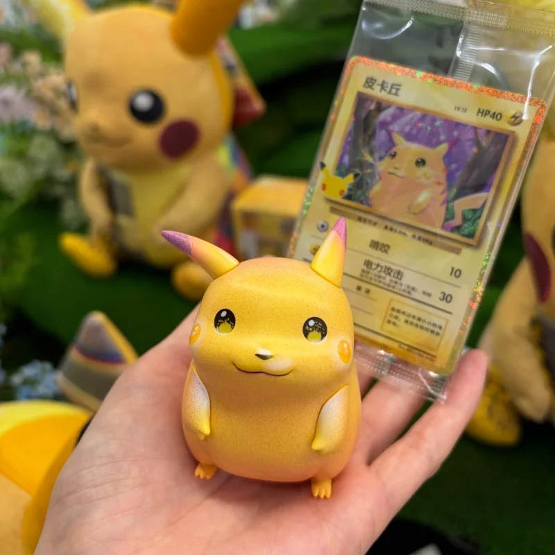 PTCG 30th Celebration PKM Trading Card Game Card Illustration Figure Collection Blind Box Statue Surprise Toys Figure Decoration