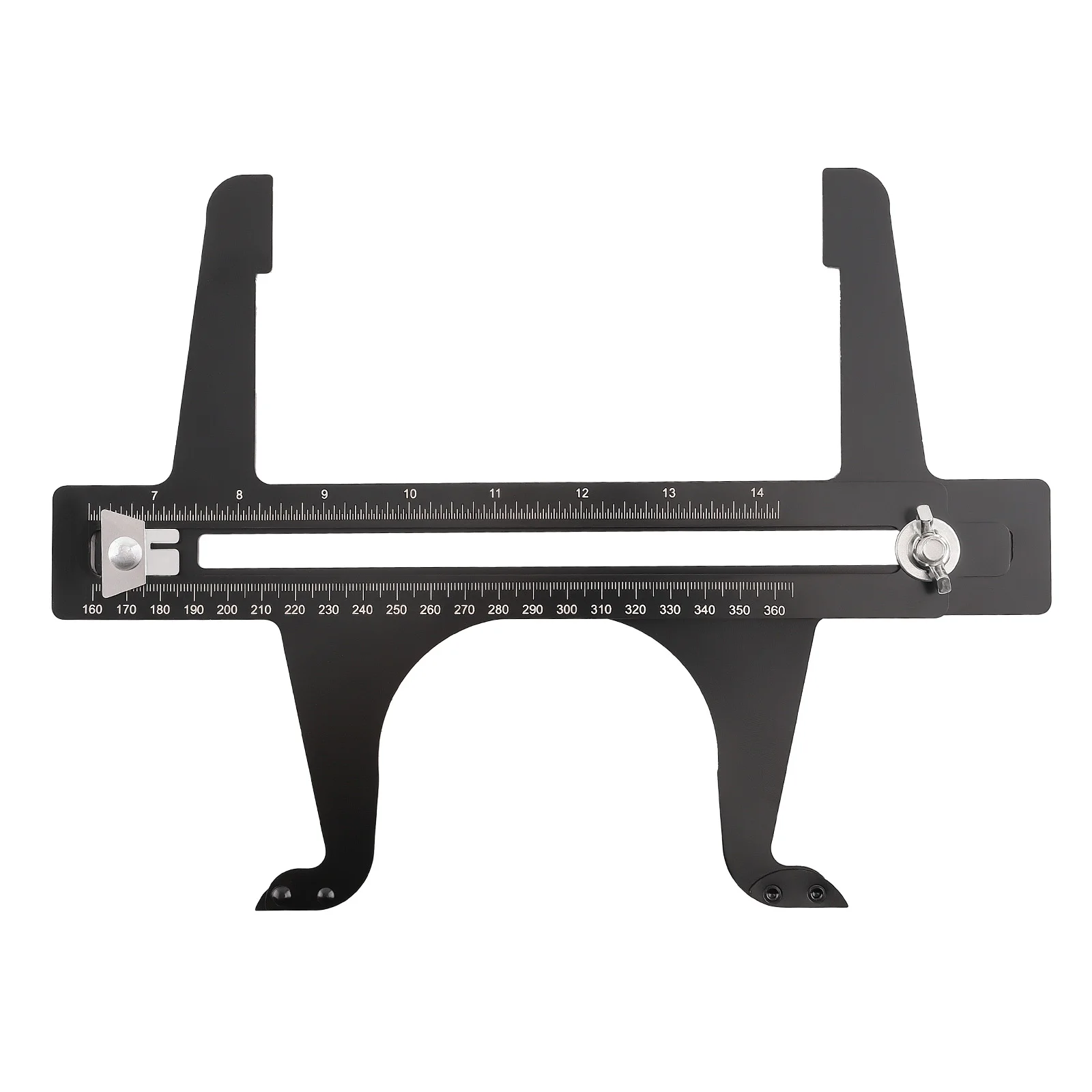 Brake Resetting Gauge W/ Knurled Knob 6-1/2 to 14-1/4 inch Accurate Measurement