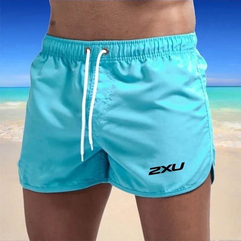 Men's Shorts Hot Sales Beach Trunks Summer Swim Pants Quick Drying Homme Surf Ventilate Drawstring Fashion Casual Daily Swimming
