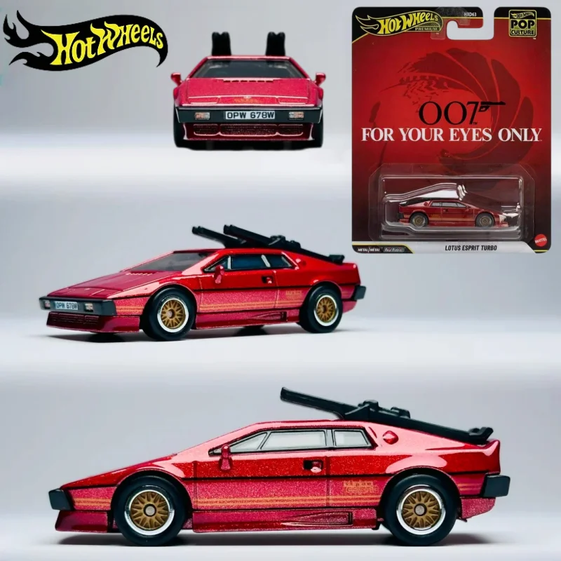 Auf Lager Mattel Hot Wheels Auto POP Culture Serie 1:64 Legierung Miniatur Druckguss Sammler-Automodell Lotus Esprit Turbo Spielzeug Geschenk