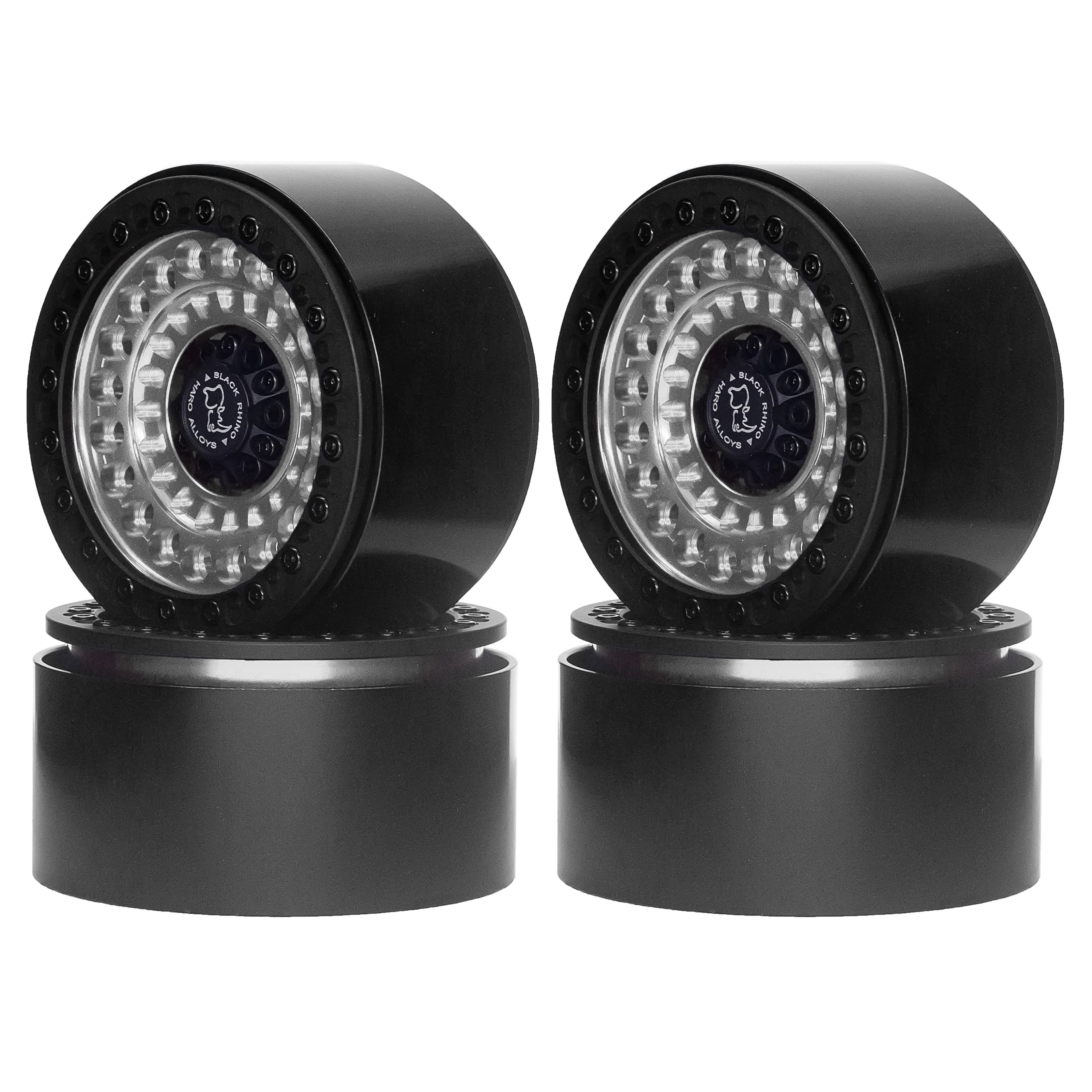 

4PCS 2.2" CNC Aluminum Beadlock Wheels - for Axial SCX10, Wraith, TRX-4 & D90 - 1/10 RC Crawler Upgrade