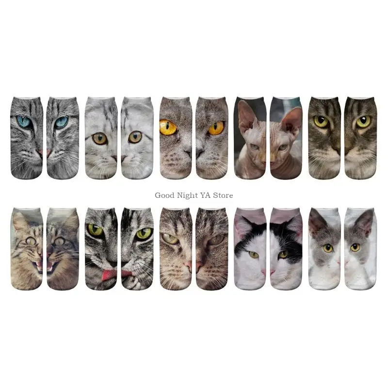 

Womens Funny Print Socks Novelties Socks Casual Cotton Bootie Socks,Dress Socks Animal Ankle Socks Hosiery