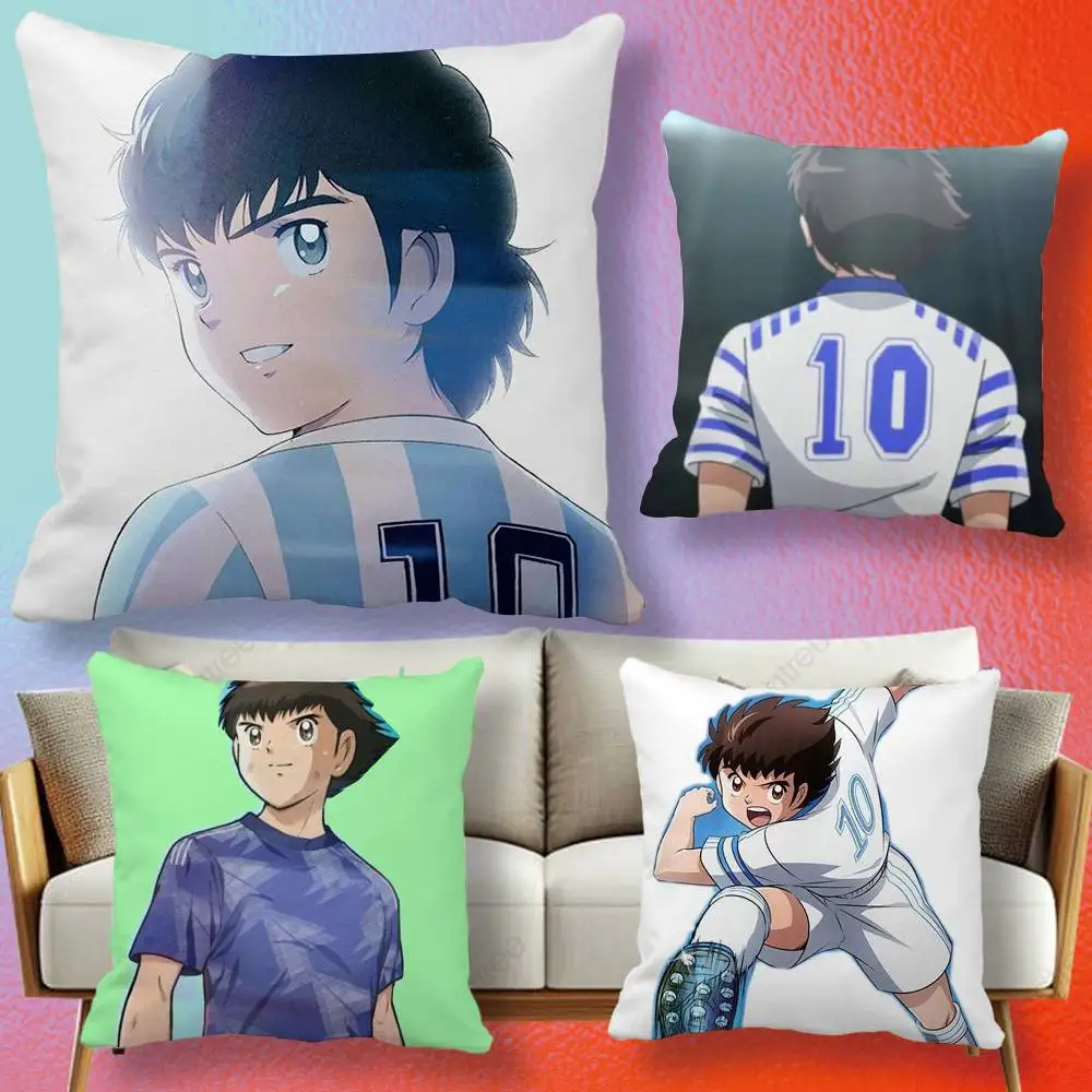 Anime C-captain Tsubasa  Pillow cover gift High definition digital printing,Surprise vivid pattern Household.