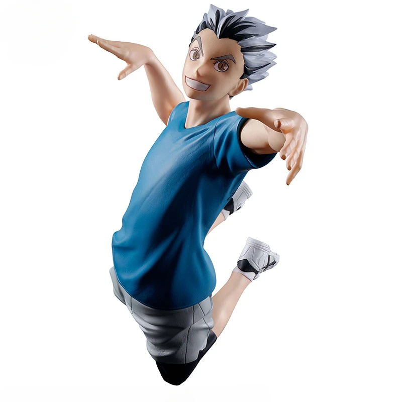 Bandai Genuine Haikyuu!! Figure Toys Cartoon Anime Character Kotaro Bokuto PVC Model Decoration Creative Birthday Gifts