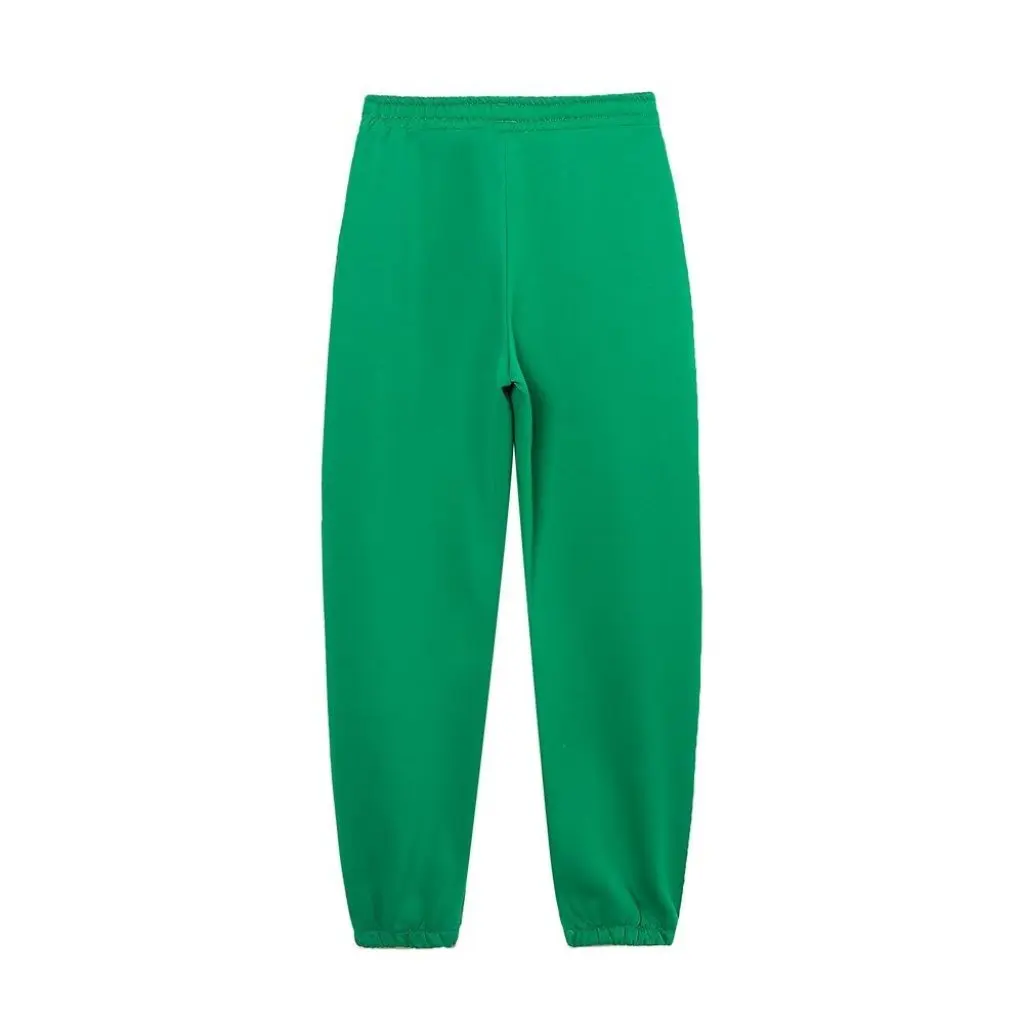 Moda de invierno, suéter de manga larga con capucha y estampado europeo americano y pantalones para correr, conjunto informal para mujer E72986