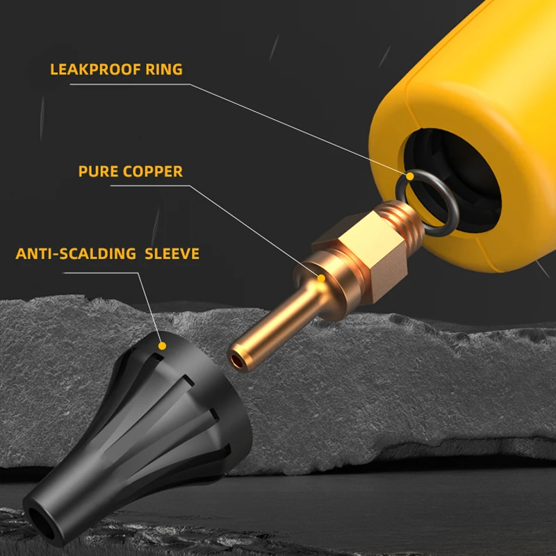 100w Cordless Lithium Battery Hot Melt Glue Gun With Digital Display Thermostat Replaceable Nozzle For 11mm Glue Stick