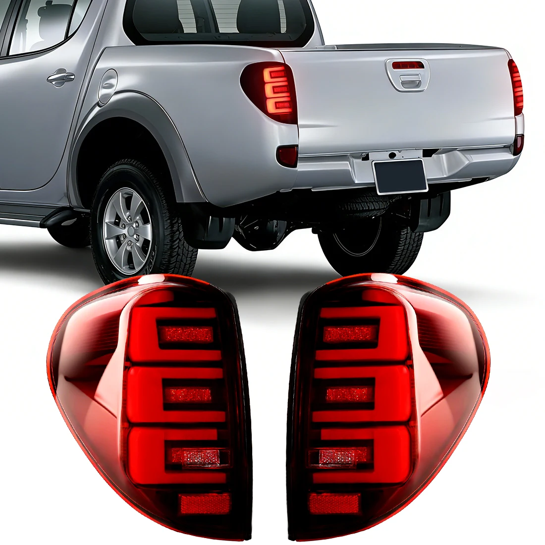 Car LED Tail Light For Mitsubishi L200 Triton Colt 2005-2014 Rear Brake Reversing Lamp Turn Signal Light Car Accessories