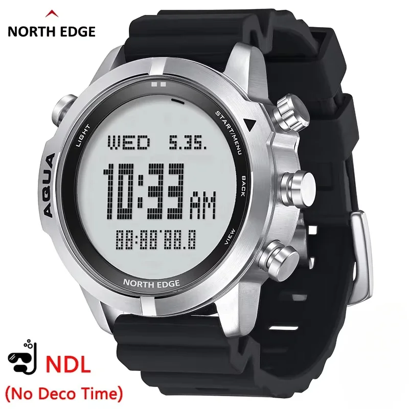 

NORTH EDGE AQUA Outdoor Wristwatches Mens Watch Professional Diving Altimeter Barometer Waterproof Compass Watches for Men