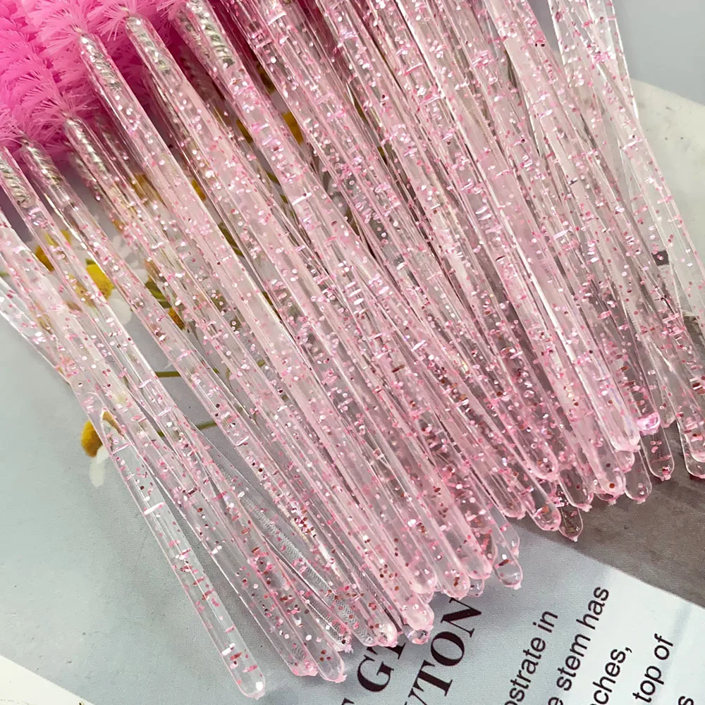 Brosse à Cils en Clip de Poulet, Peigne, Extension de Cils, Baguettes de Mascara, Outils de Maquillage Professionnels, Vente en Gros, 500 Pièces