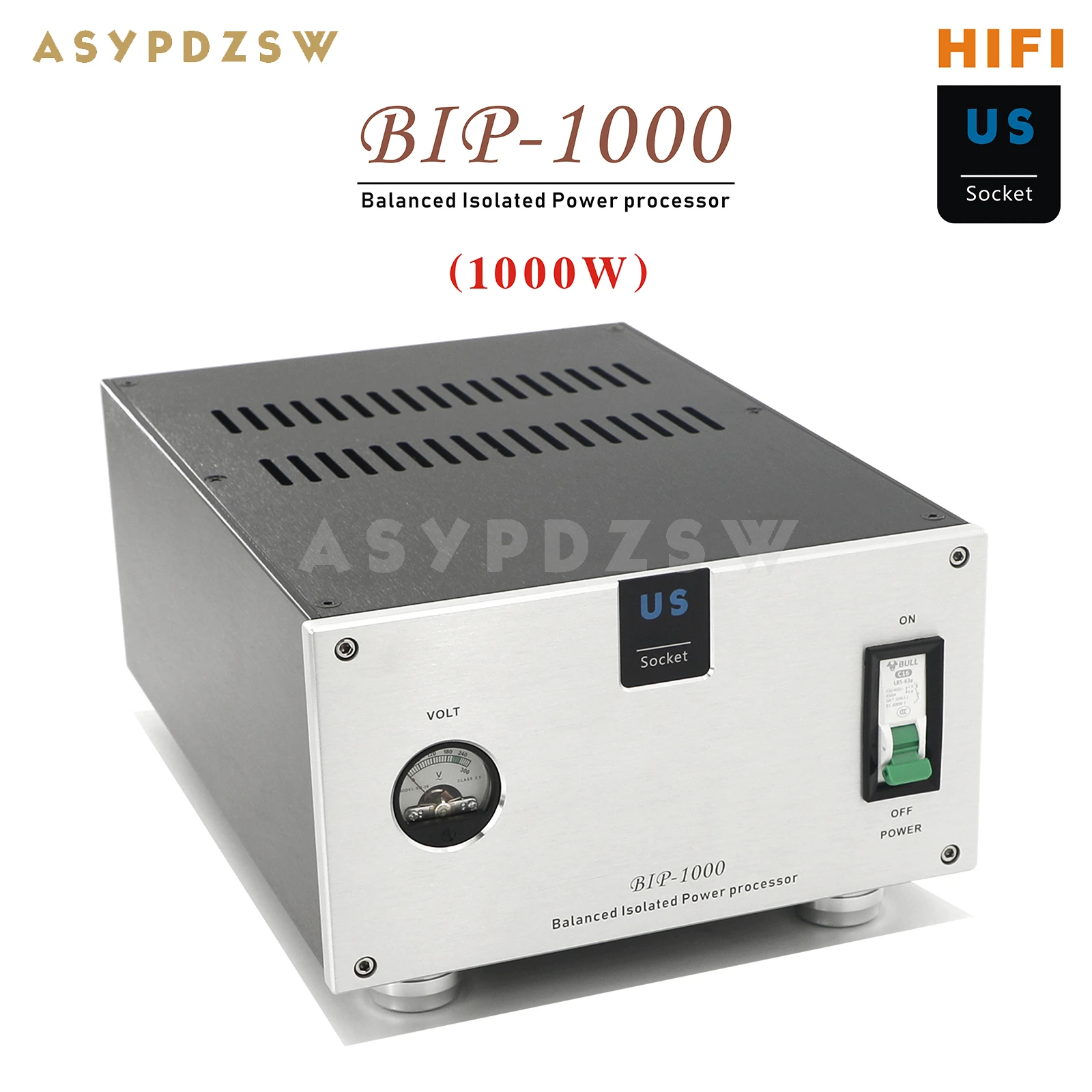 

BIP-1000 4 Seats US Socket HIFI 1000VA Toroidal Balanced isolation transformer 1000W AC Power supply processor
