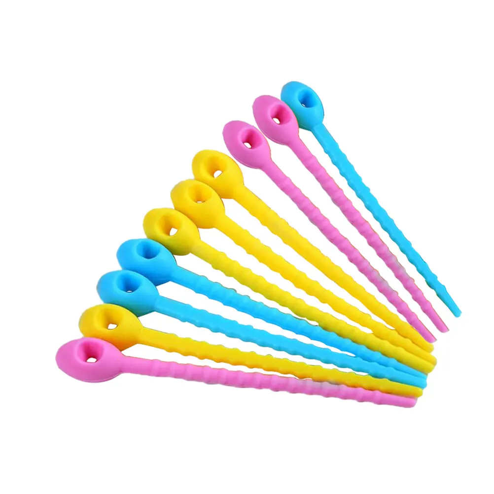 

50pcs Silicone Reusable Food Sealing Clips Reusable Tie Bag Clamp Long Lasting Durable Kitchen Appliances Zip Straps