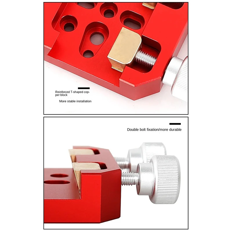 Red Dovetail Grampo Telescópio Mount para cabeceira, Fixo Equatorial Square Slider, Acessório Astronomia, Dovetail Guia Placa Jig