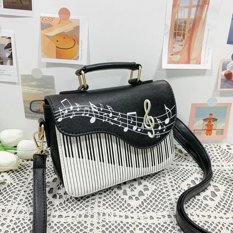 Piano Shoulder Bag Fashion Handbags Women Crossbody Bags Ladies Top-handle Sling Satchel Tote Purse