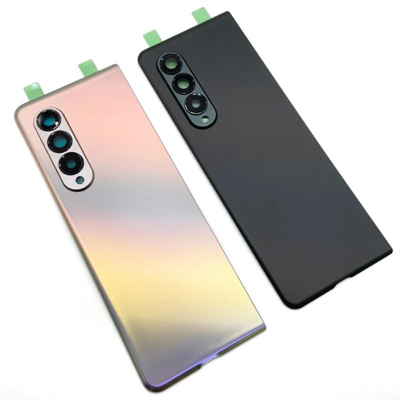 

NEW For Samsung Galaxy Z Fold 3 5G F926 Fold3 Glass Back Battery Cover Housing Rear Door Replacement With Camera Lens+Adhesive