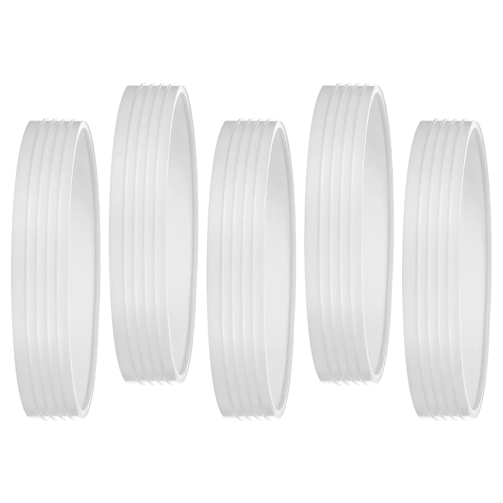 

5pcs Pp Plastic Ring Round For Protective Hole Rings Outdoor Golf Hole Rings Training Tools Accessories (White)