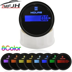 New 52mm Digital Hour Meter Tachometer Clock Counter Time Gauge Hourmeter For Motorcycle Automobile Car Marine Boat Customized