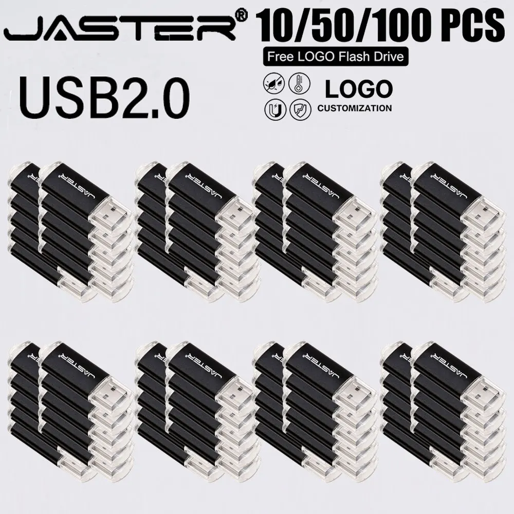 10/50/100PCS USB 2.0 Flash Drives 128GB64GB Wedding Gift Pen Drive Free Custom Logo Memory Stick 32GB 16GB 8GB U Disk for Laptop