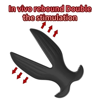 Dilatador Anal de silicona, túnel de pétalo hueco, tapón Anal, expansor Anal, espéculo vaginal, expansión, sonido, estimulación, Juguetes sexuales para hombres